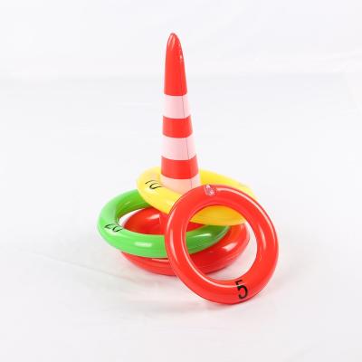 China Entertainment In Pool New design summer water outdoor inflatable pool cone ring toss game for kids for sale