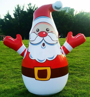 China Christamas Home Decoration Directly Factory Christmas Inflatables Santa Funny Blow Up Christmas Santa Inflatables Decoration with LED for sale