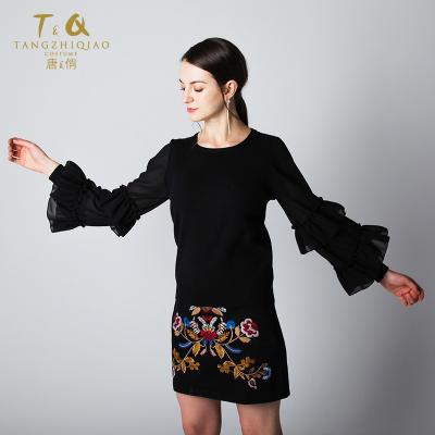 China Anti-Shrink Latest Black Sweater Designs For Girl Fashion Korean Style Pullover Women Sweater for sale