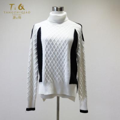 China Anti-pilling New design women turtleneck winter clothes designing sweaters for sale