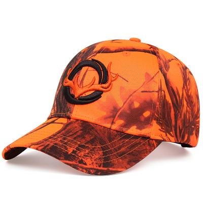 China COMMON custom logo outdoor wild life camouflage fishing baseball cap hunting camouflage hat for men for sale