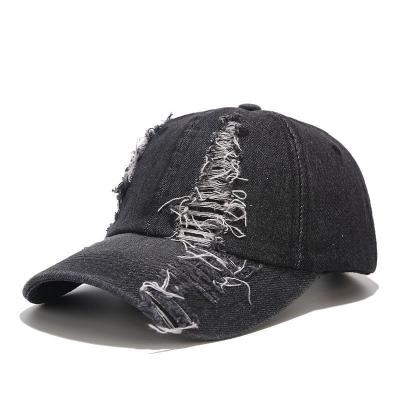 China JOINT jeans men caps Gorras old fashion worn distressed men's sports hat denim baseball cap hats for sale