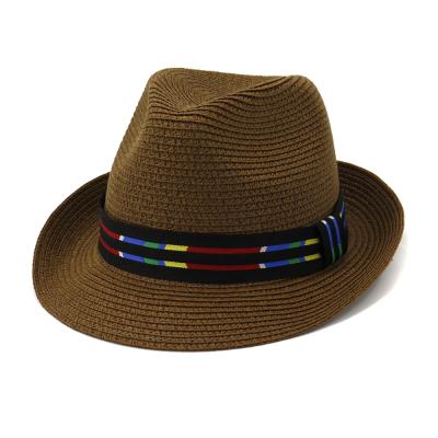 China 2022 New Eco-Friendly Style Fashion Sun Hat Straw Hat Wide Brim Fedora Panama Hat for sale