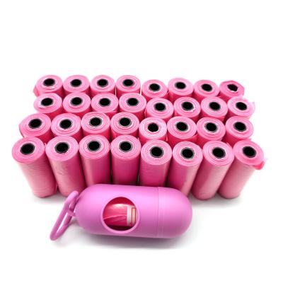 China Viable Wholesale High Quality Customized Color Poop Bag Pill Shaped Dispenser With Refill Rolls for sale