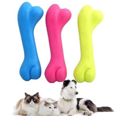 China Sustainable Pet Chew Tpr Toy , Plastic Dog Bone Toy Dog Chew Bone for sale