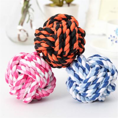 China Sustainable High Quality Pet Cotton Rope Toy, Cotton Rope Ball for sale