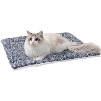 China Indoor Sleep Heating Blanket Mat For Puppy Dog Cat Kitten Home Rug Keep Warm Bed Cover Mat Soft Flannel Thick Fleece Pet Blanket for sale