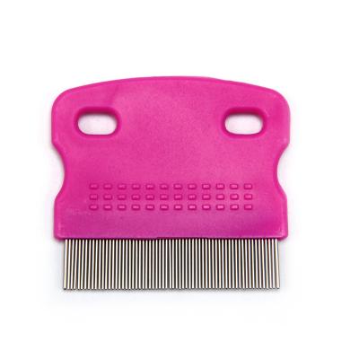 China Wholesale Aluminum Steel Head Nit Remover Mat Metal Puppy Dog Flea Hair Needle Anti Stocked Brush And Combs For Lice for sale