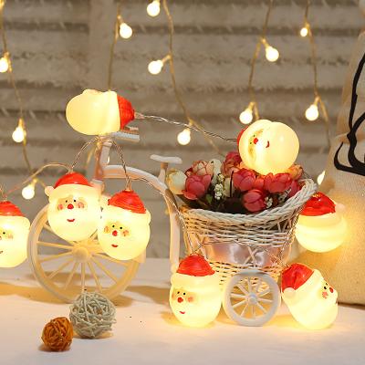 China Christmas Decor Christmas Light Snowman Tree Copper Wire Lantern String Light Santa Sky Star Lantern String Decoration Lights for sale