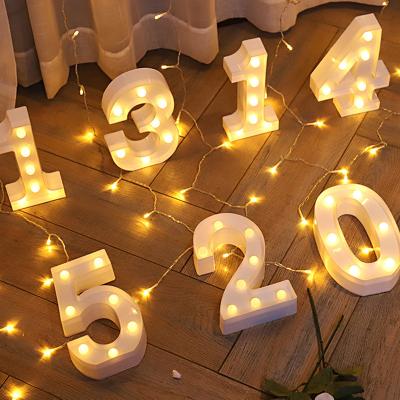 China Christmas Alphabet Light LED Letter Lights Lamp 26 Letter LED Symbol Modeling Lights Wedding Birthday Party Decoration Lights for sale