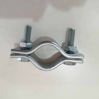 China Hydraulic Pipe Clamp Flat Steel Pipe Clamp With Two Bolts for sale