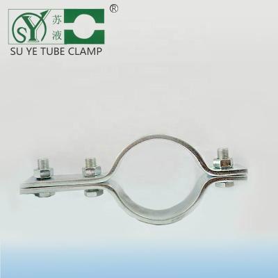 China High Quality Pipe Clamp Metal Pipe Clamp Flat Steel Pipe Clamps With Three Bolts for sale