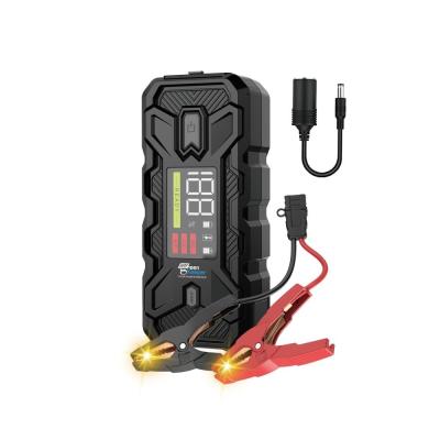 China Banco de energía y linterna de luz verde 2024 3000A 20000mAh High Power Car Jump Starter en venta