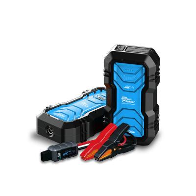 China J1202 Fuente de alimentación de emergencia para vehículos de conducción Booster 12v Car Jump Starter con luz de trabajo led en venta