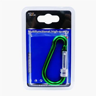 China Outdoor Sports Packaging Customizable Multifunctional Aluminum Carabiner with Screw Spring Hook Swivel Carabiner Dog Leash Metal Clip for sale