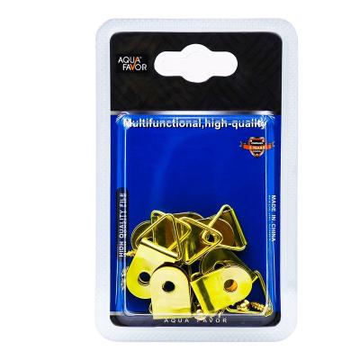 China Durable 774Copper-plated oil painting photo frame hook with screws, packing can be customized, exclusive shopping malls and supermarkets for sale