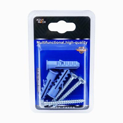 China Hex Packing Can Be Customized Self Tapping Nail Galvanized Hex Wood Screw With Expander Tube For Supermarket Monopoly for sale