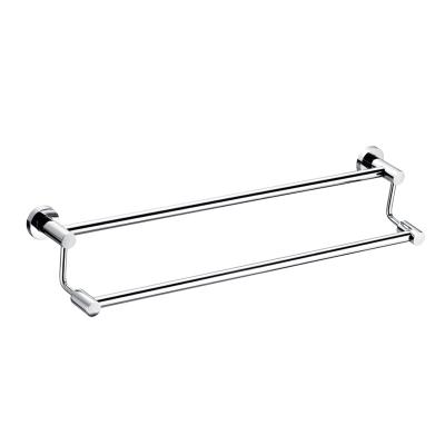 China Stainless Steel Wall Mounted Bathroom Double Hotel Towel Rack Towel Rod for sale