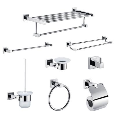 China Practical Custom Stainless Steel Wall Toilet Hardware Set Bathroom Accessories for sale