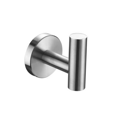 China Hot Viable 304 Stainless Steel Bathroom Amazon Kitchen Wall Robe Robe Towel Clothes Single Hook for sale