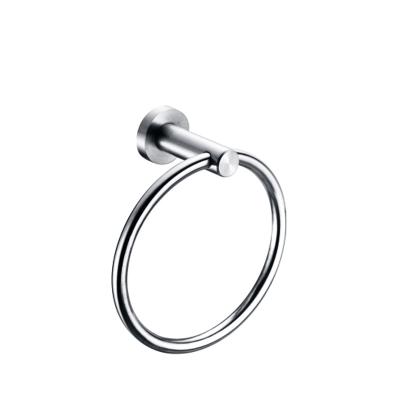 China Modern Hotel Home Bathroom Hardware Accessories 304 Wall Hand Towel Ring for sale