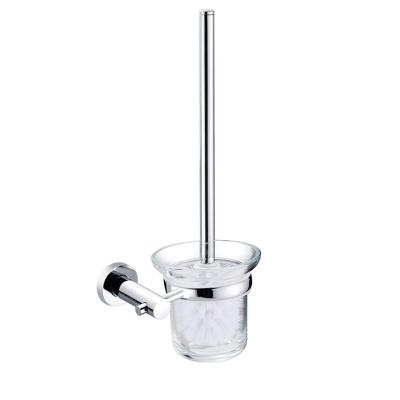 China Bathroom Wall Mounted Stainless Steel Bathroom Hardware Toilet Brush And Holder for sale