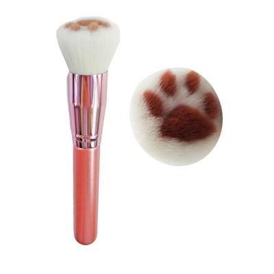 China Angular Blush Lovely Cat Claw Paw Makeup Brushes Large Cute Simple Kawaii Powder Brush for sale