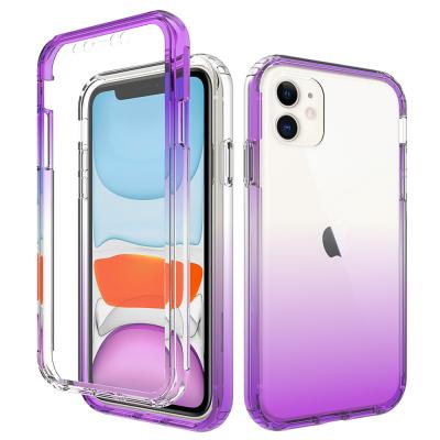 China 2021 Shadow Shockproof Full Color Acrylic 360 Cover Phone Case For Iphone 13 13mini 13 pro 12 11 max pro X Xs XSMAX 7 8 7Plus 8Plus for sale