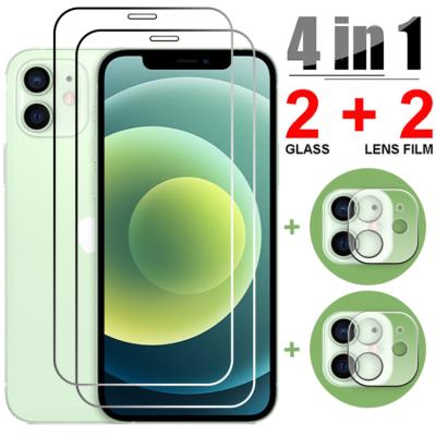 China Cell Phone 2 Packs Screen Protectors Camera Lens Films Tempered Glass Full Coverage For iPhone 13 13/12/11 pro Max 13/12/11 pro for sale