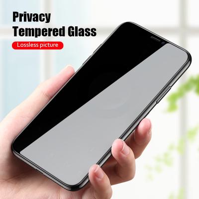 China Mobile Phone Privacy Screen Protectors Strong Outdoor Anti-spy Protective Hardness Glass For For iPhone 12 11 pro 12mini max XS XR X 7 plus for sale