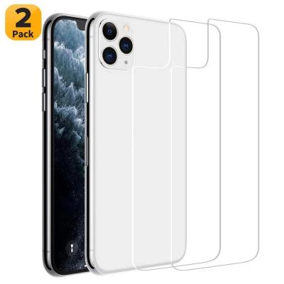 China 2Pack 9H Hardness Scratch Hardness Cell Phone Ultra Thin Resistant Tempered Glass Back Protector For iPhone 7 8 11 12 13 Pro Max SE XR XS for sale