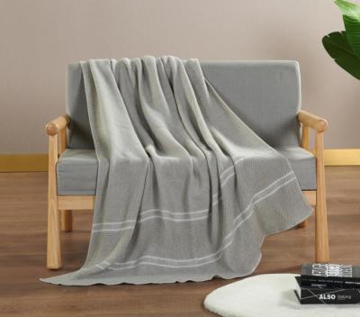 China Eco Melange Poly Cotton Blanket OEM Cotton And Polyester Blanket for sale