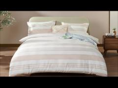 Eco Melange Cotton Recycled Polyester Blended Duvet Set,Sustainable Material,Soft and Breathable