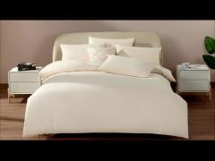 Eco Melange Cotton Recycled Polyester Blended Duvet Set,Sustainable Material,Soft and Breathable