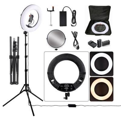 China Ring Shape FD-480II LED Lamp 18inch 480pcs Courage Ring Light 96w Photographic Equipment Studio Visual Lightings for sale