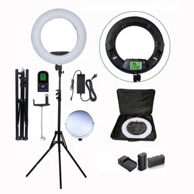 China Photography Ring Light 18inch 96w Professional Ring Lamp Selfie 480 Led Lightings for Ring Shape Movie Shooting for sale