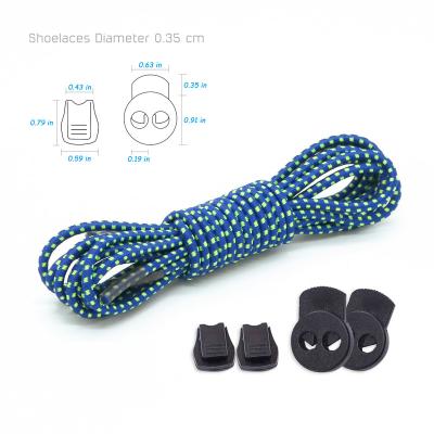 China Manufacturer Wholesale Sneaker Laces round elastic laces outdoor sports shoes safety laces not easy to fall off for sale