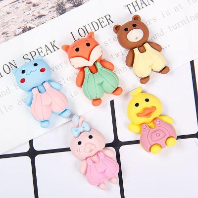 China Wholesale Cute Resin Factory Cartoon Resin Doll Accessories Decoration For Kids Hair Mobile Phone Cream Glue Accessories for sale