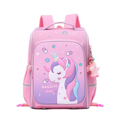 China Latest\fasion 2023 New Cartoon Cute Children School Bag Decompression Thorn Protection Boys And Student School Bag for sale