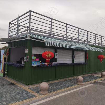 China Good Insulation Flat Pack Modern Prefab Container House With Glass In South Africa for sale