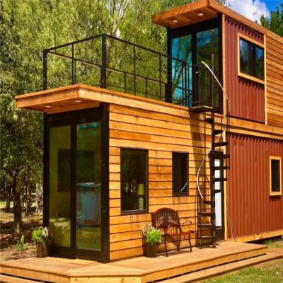 China Modern Luxury Container Home Worker Container Home Three Stories Container Home With Balcony for sale