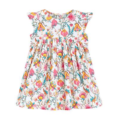 China Anti-wrinkle Baby Summer Clothes New Soft Cotton Sleeveless Baby Casual Dresses for sale