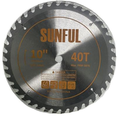 China factory price 65Mn 10 inch 255mm 2022 carbide 40T tip circular saw blade for wood cutting with fast cutting speed for sale