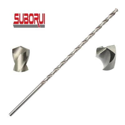 China Metal Drilling DIN1869 10mm Hss Straight Shank Fully Ground Extra Long Cobalt Twist Drill Bit For Metal for sale