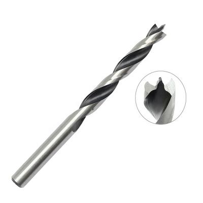 China Drilling 5mm Carbon Steel Wood Edge Grinded Wood Brad Point Drill Bit For Precision Wood Drilling for sale