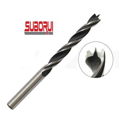 China High Carbon Steel Woodworking Brad Point Drill Bit Woodworking Precision Hole Drilling 8MM Double Flute Hole for sale