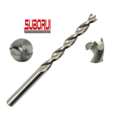 China Wood Drilling Fully Ground Big Pyramid Point Wood Flanging Drill Bits For Precision Wood Drilling for sale