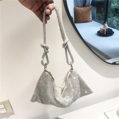 China GZXYL RE 1041 Highest Quality Luxury Rhinestone Purse Bling Rhinestone New Design Diamond Ladies Bags Fashion Style Shoulder Armpit Bag for sale