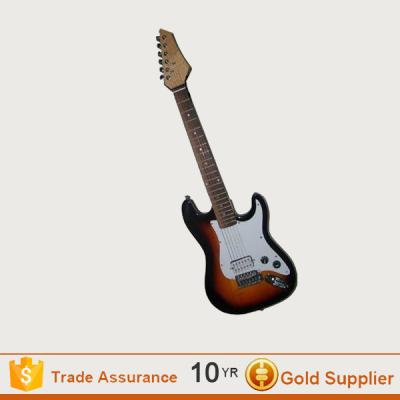 China Newest Hot Wholesale Basswood Kids Educational Wooden Toy Mini Electric Guitar for sale