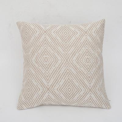 China High Quality Hot Selling Cushion Cover Viable Striped Jacquard Sofa Pillow Cover for sale